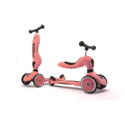 highwaykick 1 - monopattino trasformabile 2 in 1 - peach