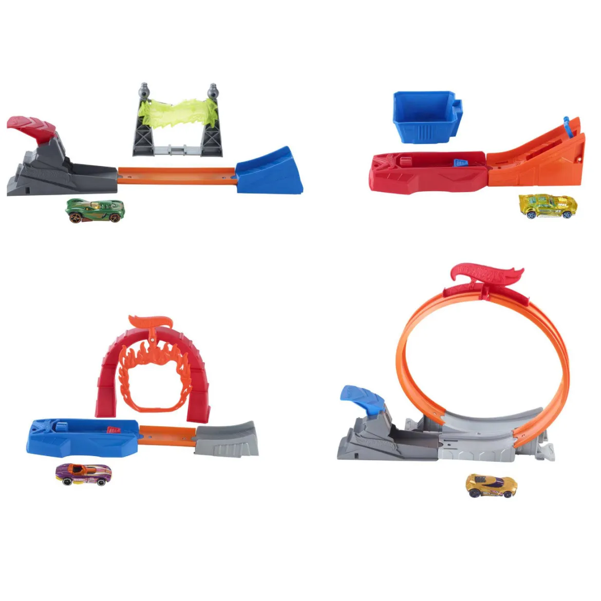 hot wheels - action classic stunt set - modello assortito