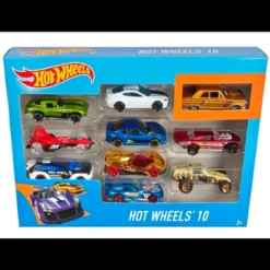 hot wheels confezione 10 veicoli - un modello assortito