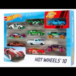hot wheels confezione 10 veicoli - un modello assortito