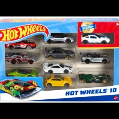 hot wheels confezione 10 veicoli - un modello assortito