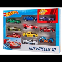 hot wheels confezione 10 veicoli - un modello assortito