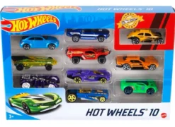 hot wheels confezione 10 veicoli - un modello assortito