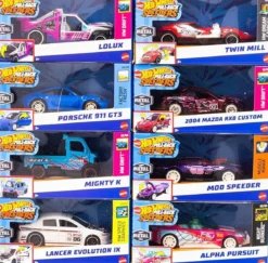hot wheels - pull-back speeders - 1:43 - modello a retrocarica assortito