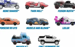 hot wheels - pull-back speeders - 1:43 - modello a retrocarica assortito