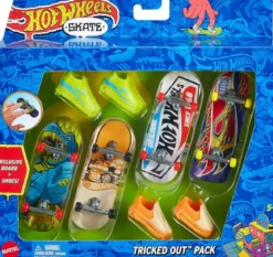 hot wheels skate - confezione 4 skateboard - modello assortito