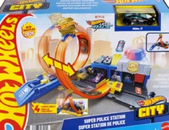 hot wheels - stazione di polizia playset
