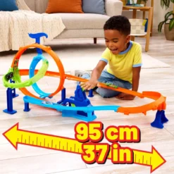 hot wheels - stunt tracks - rapid launch cyclone