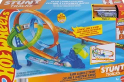 hot wheels - stunt tracks - rapid launch cyclone