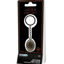 house of the dragon - keychain 3d - uovo di drago
