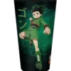 hunter x hunter - large glass - gon vs hisoka
