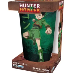 hunter x hunter - large glass - gon vs hisoka