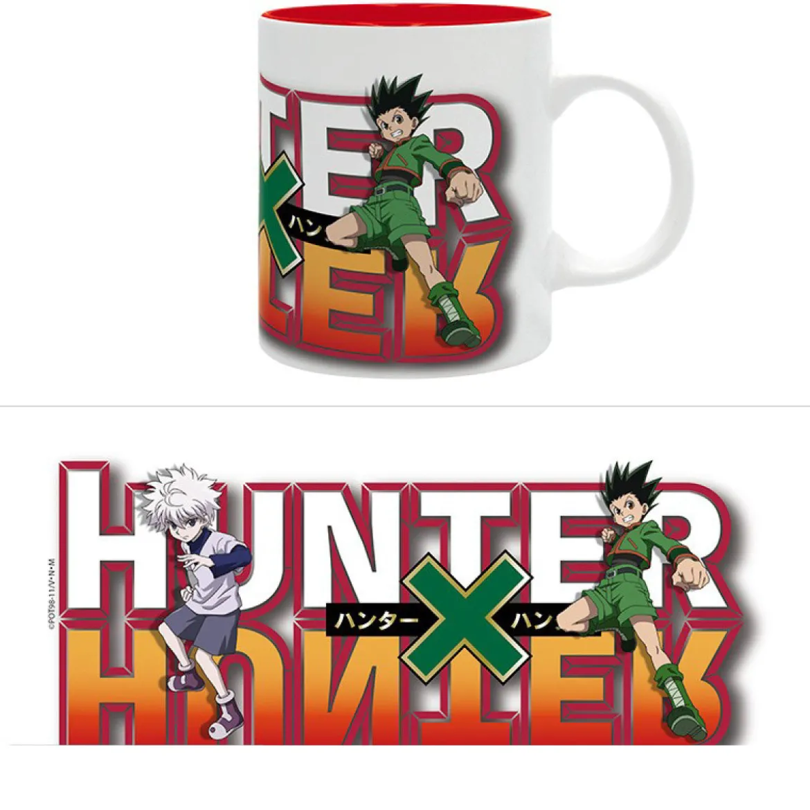 hunter x hunter - tazza 320ml - gon & killua