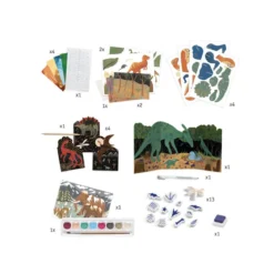 il mondo dei dinosauri - set creativo multiattività