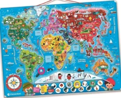 il mondo - puzzle magnetico
