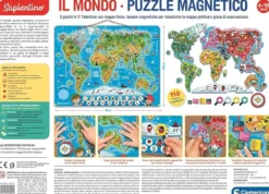 il mondo - puzzle magnetico