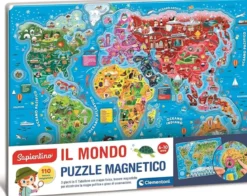 il mondo - puzzle magnetico