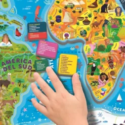 il mondo - puzzle magnetico