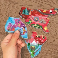 il mondo - puzzle magnetico