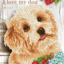 i love my dog - diamond dotz intermediate dd5.049 30.5x30.5cm