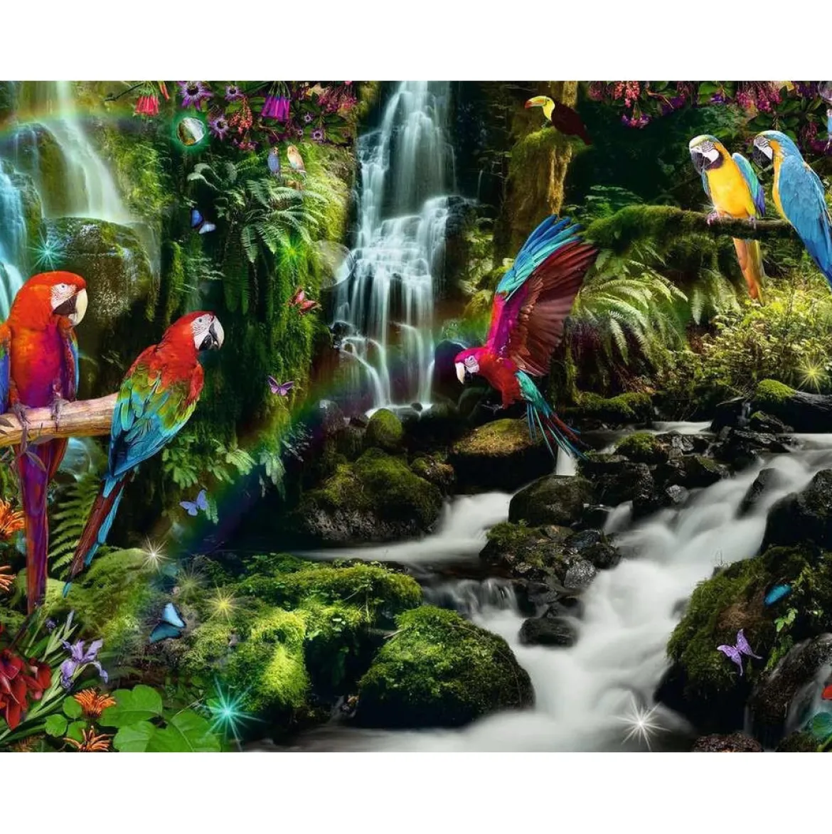 il paradiso dei pappagalli - puzzle 2000 pezzi