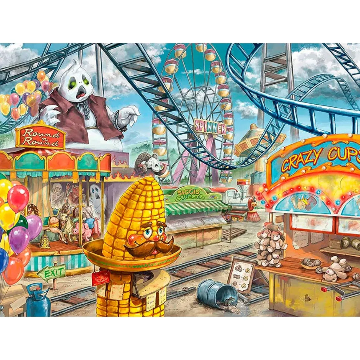 il parco divertimenti - escape puzzle kids 368 pezzi