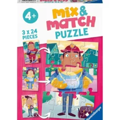 i miei eroi preferiti - puzzle mix&match 3x24 pezzi