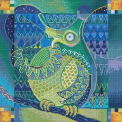 indian owl - diamond dotz intermediate dd12.055 52x52cm