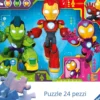iron man e i suoi amici - puzzle gigante 24 pezzi pavimento