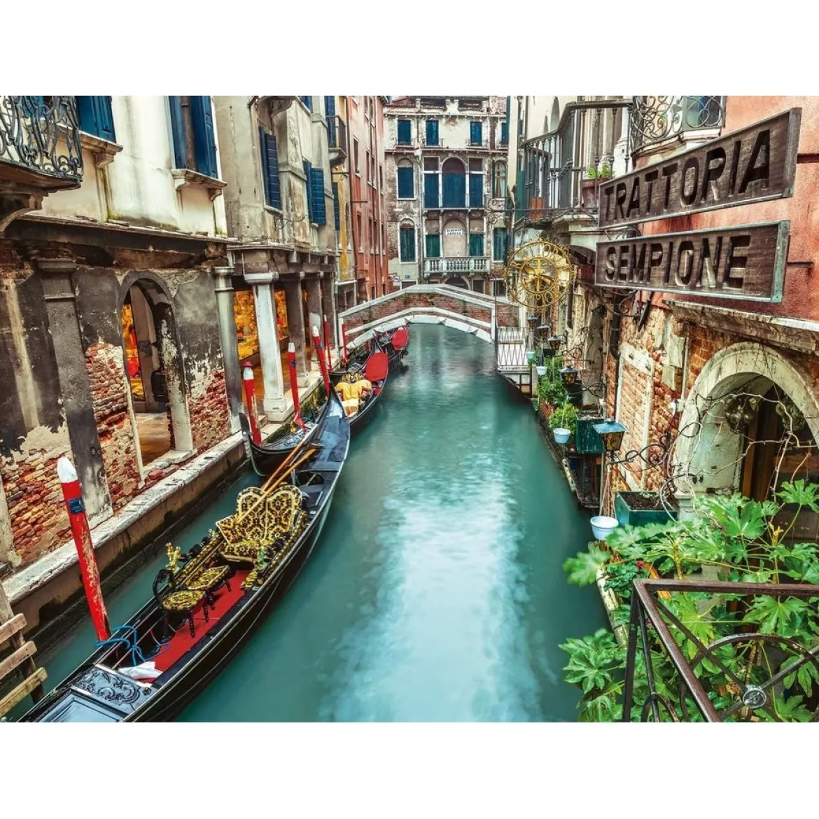 italian collection - canale venezia - puzzle 1000 pezzi high quality collection