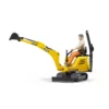 jbc micro escavatore 8010 con operaio