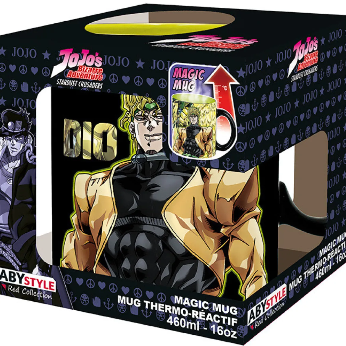 jojo's bizarre adventure - tazza heat change 460ml - jotaro dio