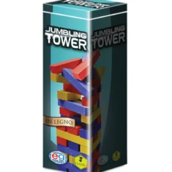 jumbling tower a colori in legno