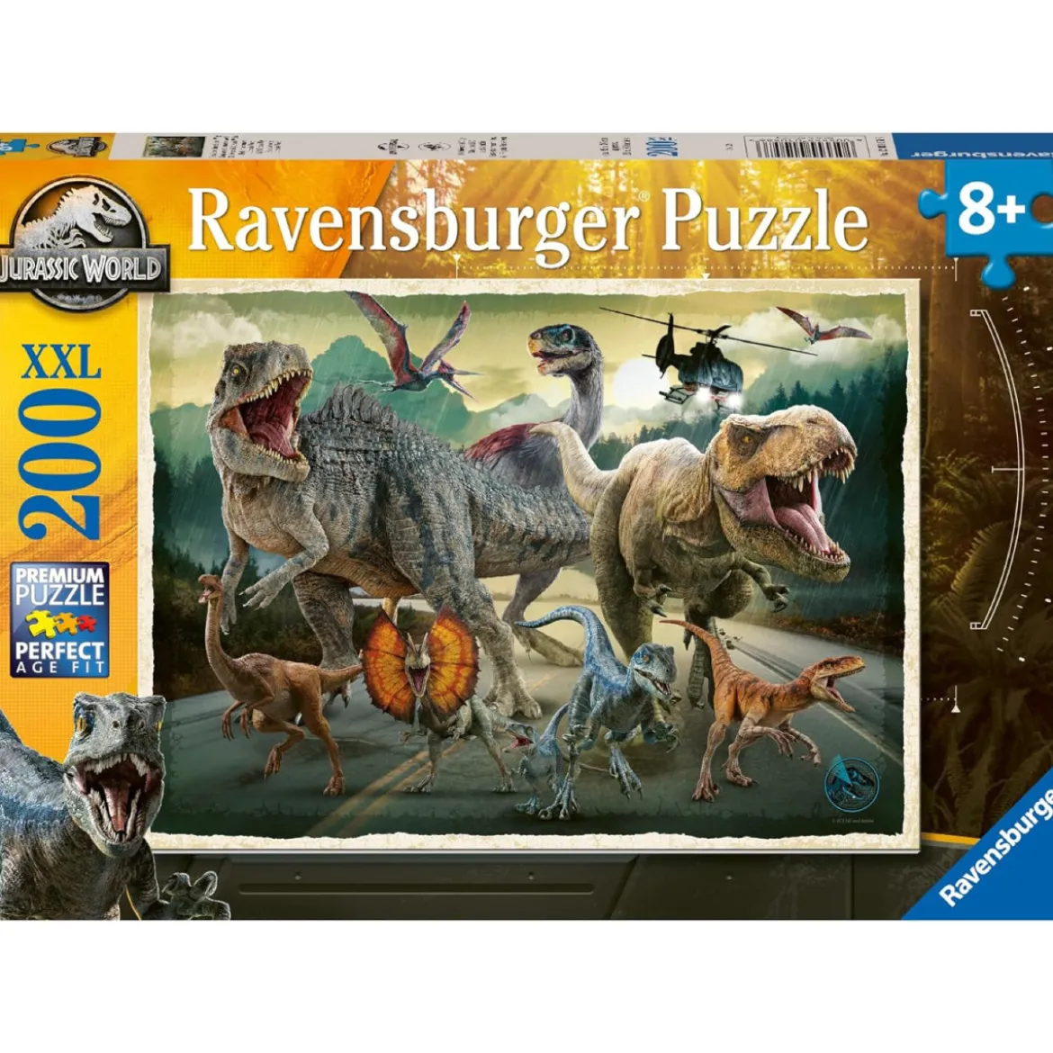 jurassic world - puzzle 200 pezzi xxl