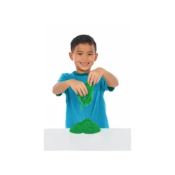 kinetic sand - castello di sabbia 450g con vaschetta e accessori - colori assortiti
