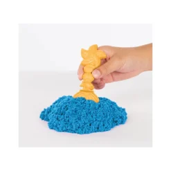 kinetic sand - castello di sabbia 450g con vaschetta e accessori - colori assortiti