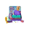 kinetic sand - cristallo della sirenetta - vaschetta con sabbia 325g e accessori
