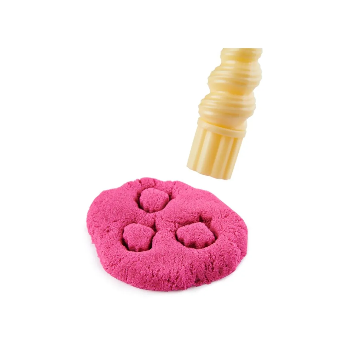 kinetic sand - cristallo della sirenetta - vaschetta con sabbia 325g e accessori