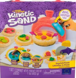 kinetic sand - playset squish pizza - sabbia 450g