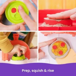 kinetic sand - playset squish pizza - sabbia 450g