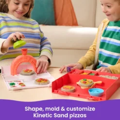 kinetic sand - playset squish pizza - sabbia 450g