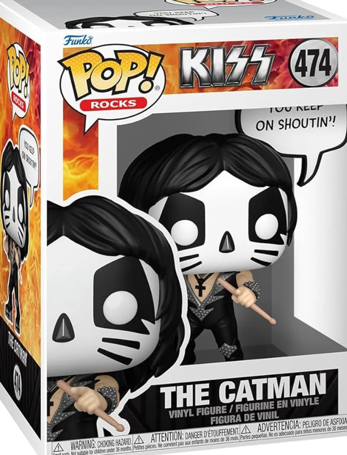 kiss - the catman (r&r all night) 9cm - funko pop! 474
