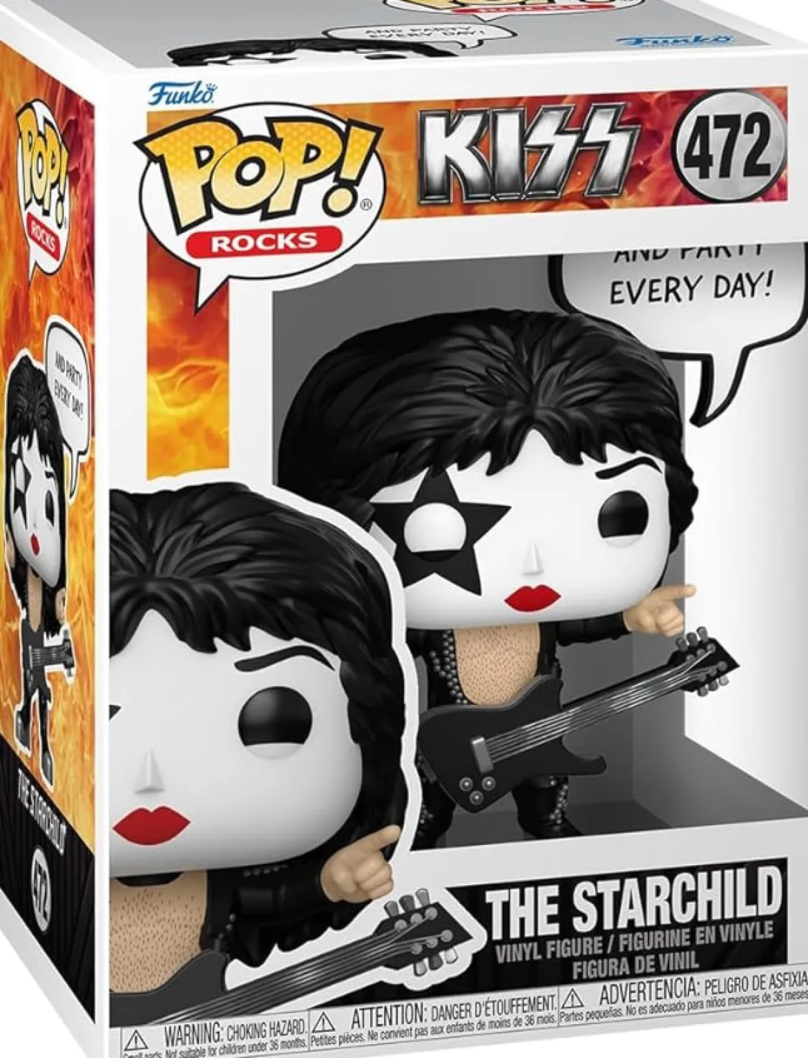 kiss - the starchild (r&r all night) 9cm - funko pop! 472