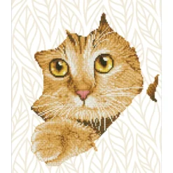 kitten peek - diamond dotz intermediate dd7.052 37x45 cm