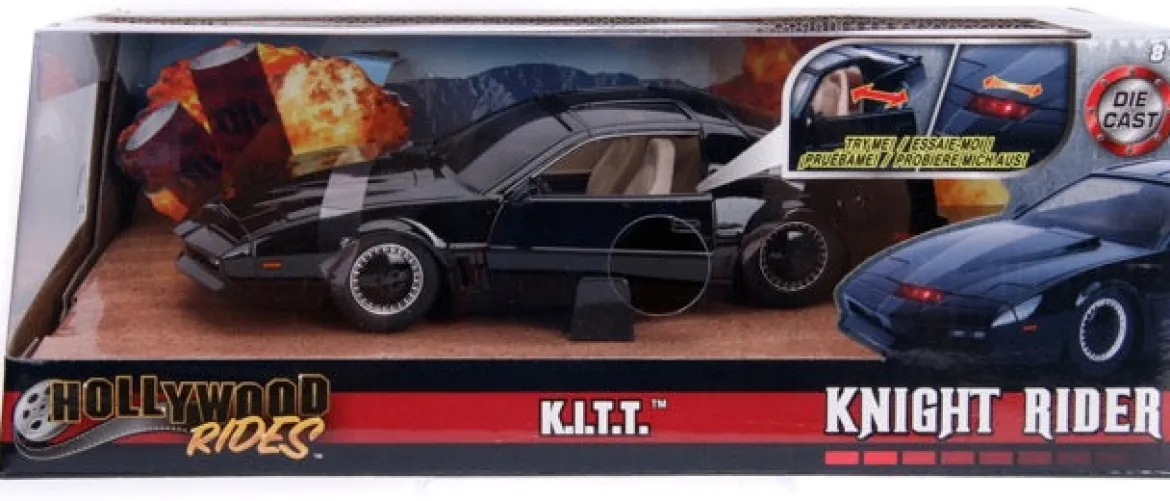 k.i.t.t. supercar - pontiac trans del 1982 - 1:24 die cast con luci