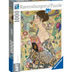 klimt: dama con ventaglio - puzzle 1000 pezzi