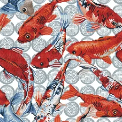 koi mosaic - diamond dotz intermediate dd9.051 41x41cm