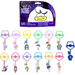 kpop demon hunters - blind box portachiavi con mini doll - un personaggio a sorpresa