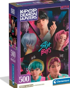 kpop demon hunters - saja boys - puzzle 500 pezzi