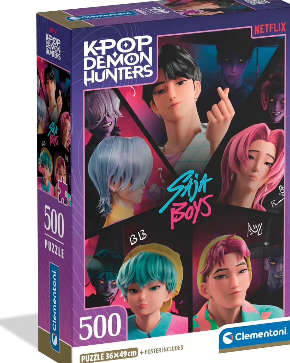 kpop demon hunters - saja boys - puzzle 500 pezzi